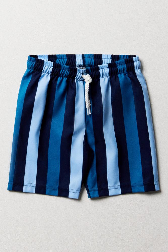 Stripe Swim Shorts Blue