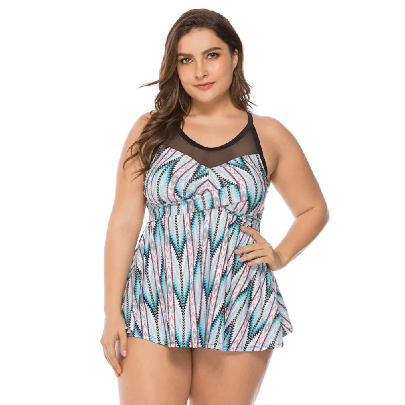 Summer Tankini High Waist Plus Size Swimwear