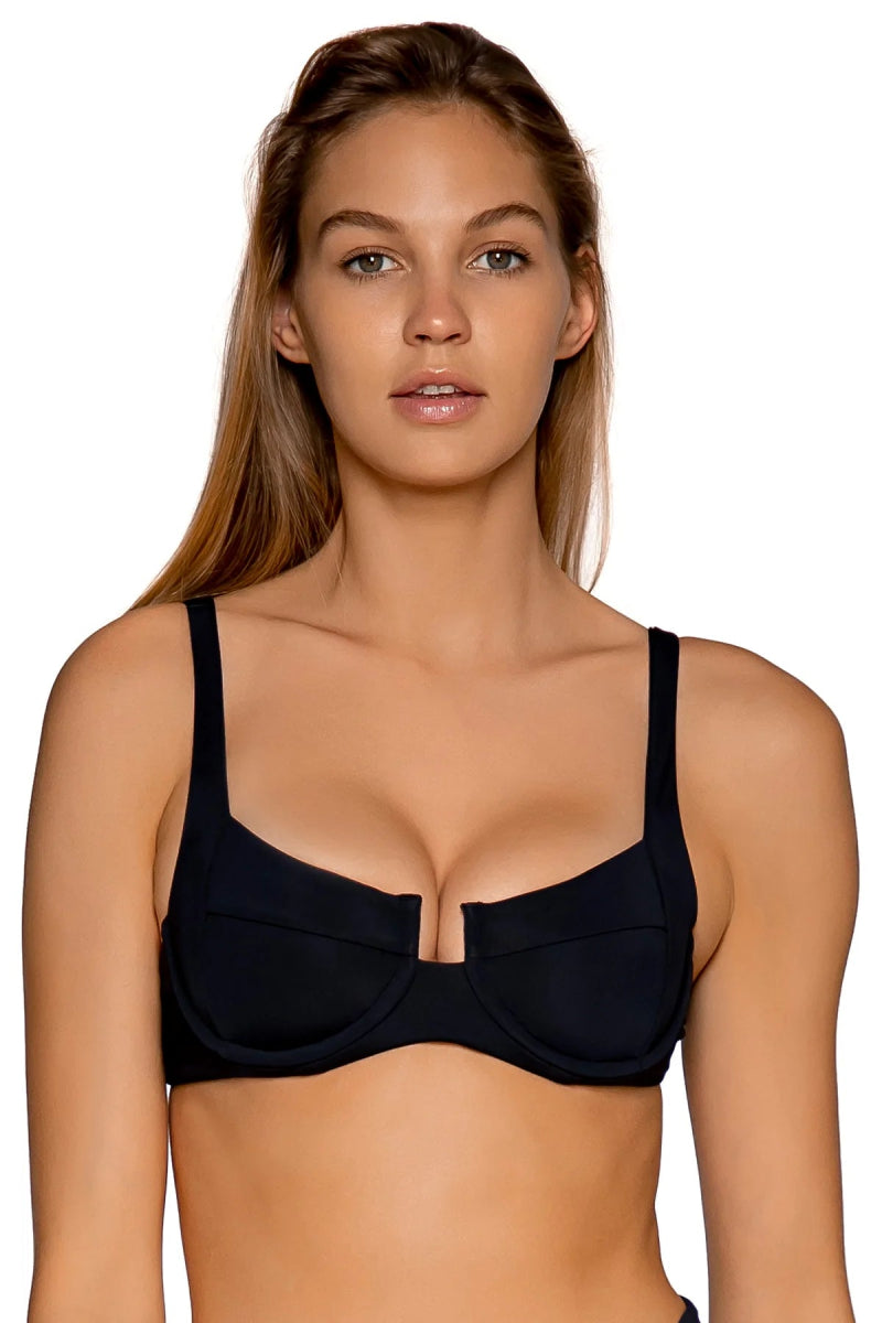 Adjustable strap bikini suit-SUNSETS JULIETTE UNDERWIRE BRA TOP