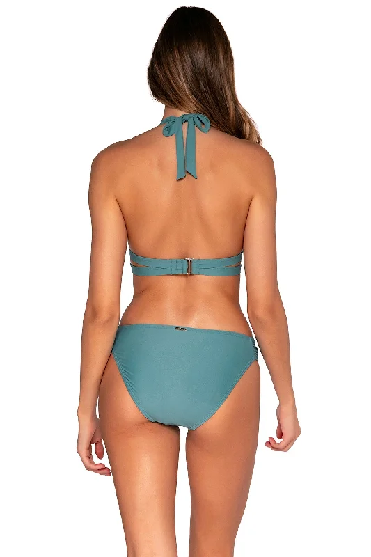 Side-tie dotted bikini-Sunsets Ocean Femme Fatale Hipster