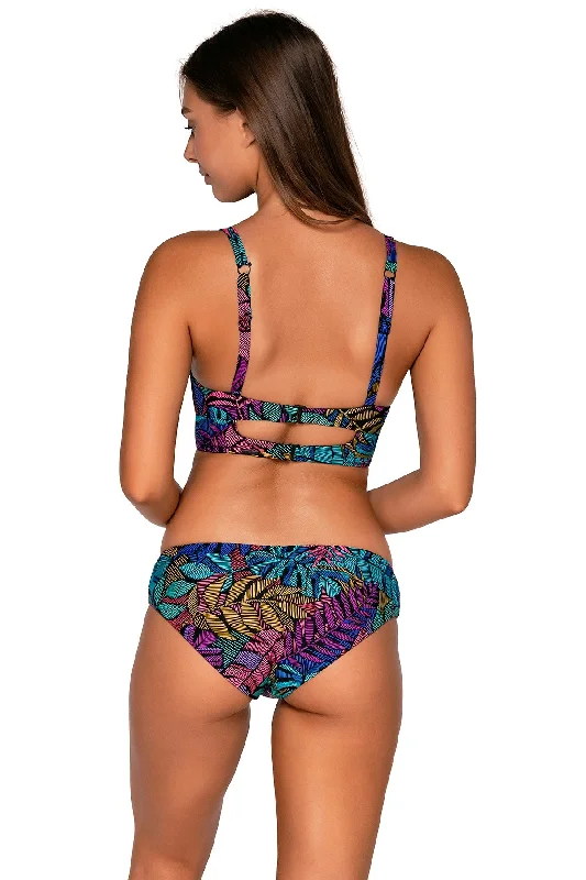 Mesh-overlay bikini set-Sunsets Panama Palms Alana Hipster