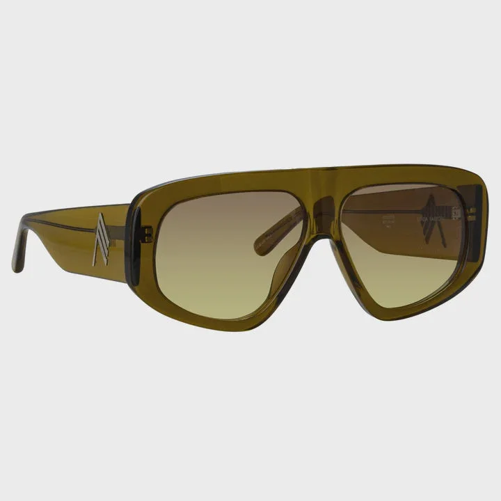 Vintage polarized wayfarers-The Attico Milano 57 C3 Olive Silver