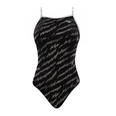 THE FINALS Women's Funnies Electrify Foil Wing Back Swimsuit