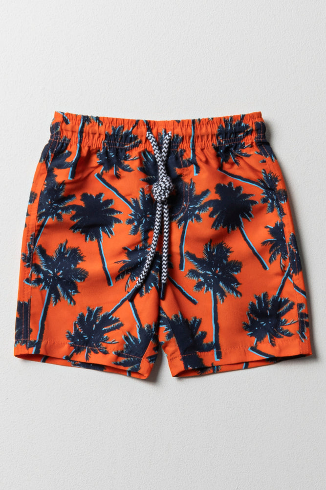 Tropical Swim Shorts Red