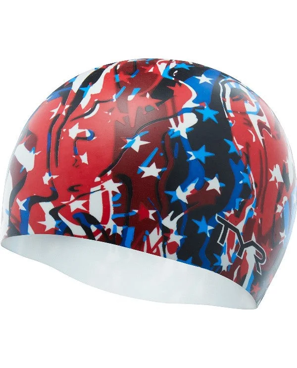 TYR Firecracker Silicone Adult Swim Cap