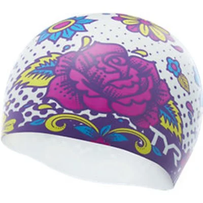 TYR Flower Power Swim Cap