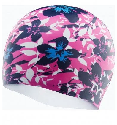 TYR Hibiscus Silicone Swim Cap