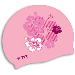 TYR Hibiscus Silicone Swim Cap