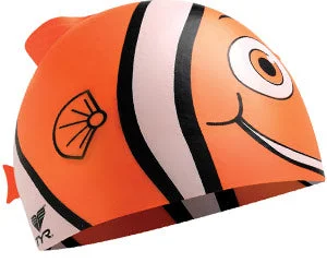 TYR Junior Happy Fish Silicone Swim Cap