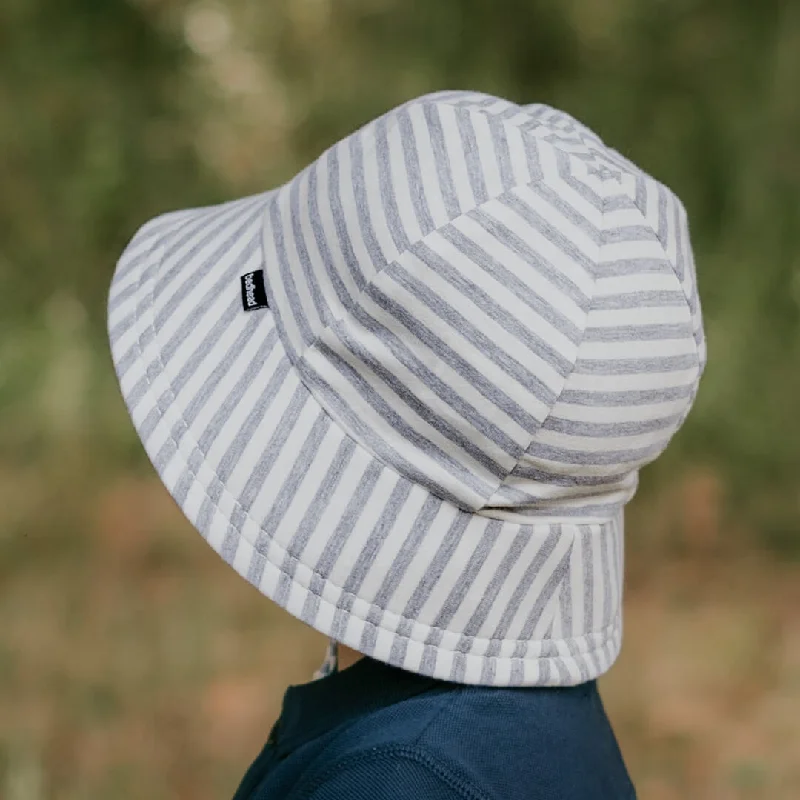 Bedhead Baby & Toddler Bucket Sun Hat - Grey Stripe