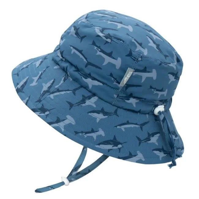 jan + jul by twinklebelle aqua dry bucket sun hat - shark