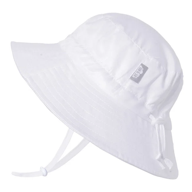 jan + jul by twinklebelle aqua dry bucket sun hat - white