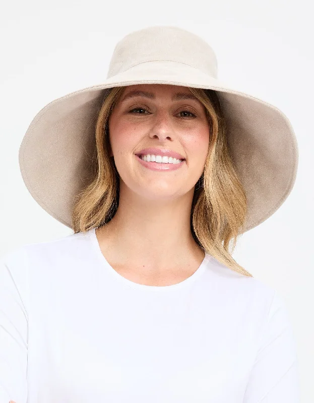 Ultra Wide Cotton Linen Hat UPF 50+